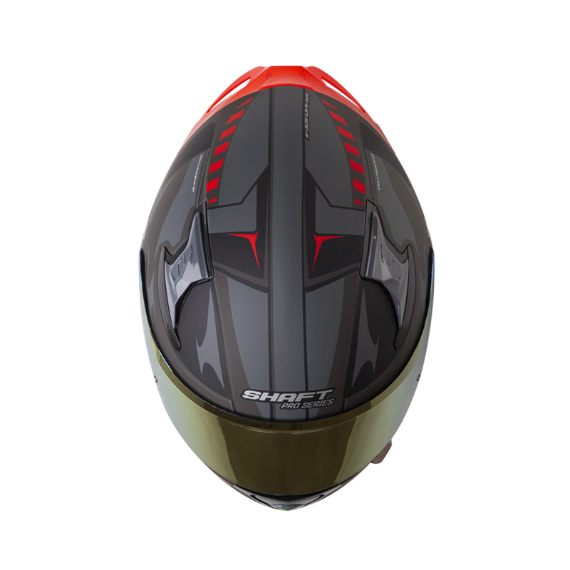 CASCO INTEGRAL SHAFT PRO 612 AF 087 GRIS OSCURO ROJO MATE
