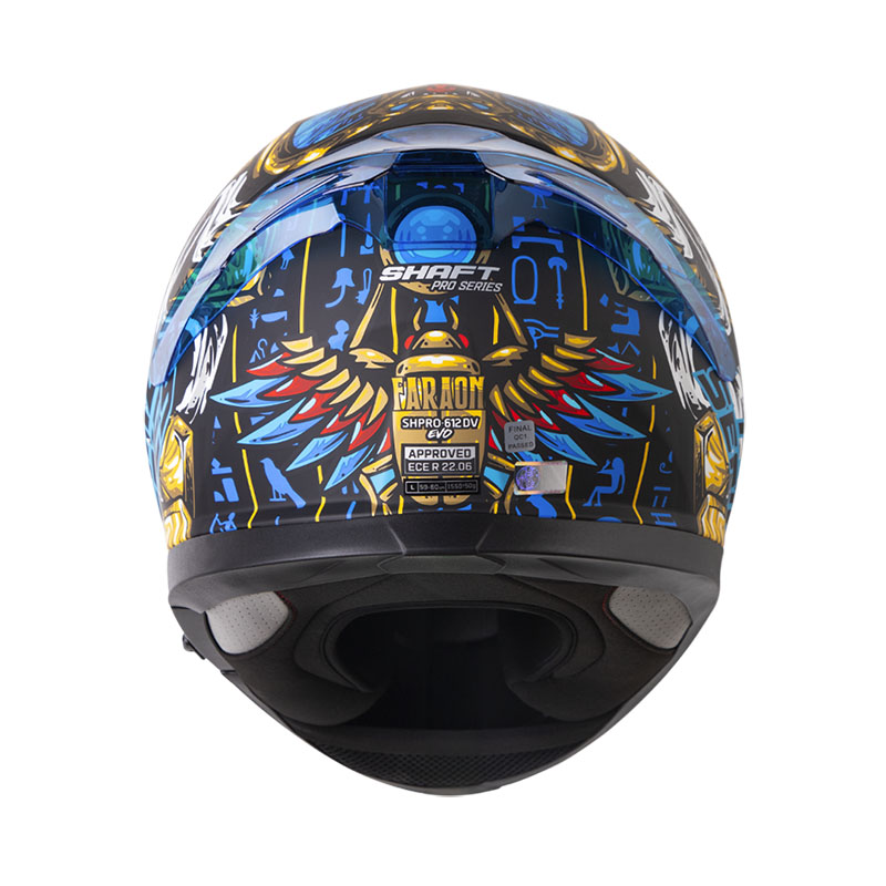 CASCO INTEGRAL SHAFT PRO 612 FARAON NEGRO AZUL MATE