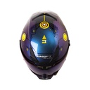 CASCO INTEGRAL SHAFT PRO 615 DOBLE VISOR MECKHA CAMALEON AMARILLO BRILLO
