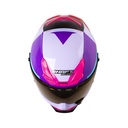 CASCO INTEGRAL SHAFT PRO 615 DOBLE VISOR CR-XX MORADO CLARO FUCSIA BRILLO