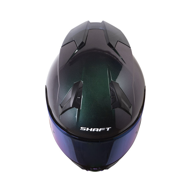 CASCO INTEGRAL SHAFT 560 EVO SOLID CAMALEON SILVER VISOR AZUL