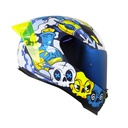 CASCO INTEGRAL SHAFT 562 R DREAMS AZUL AMARILLO MATE