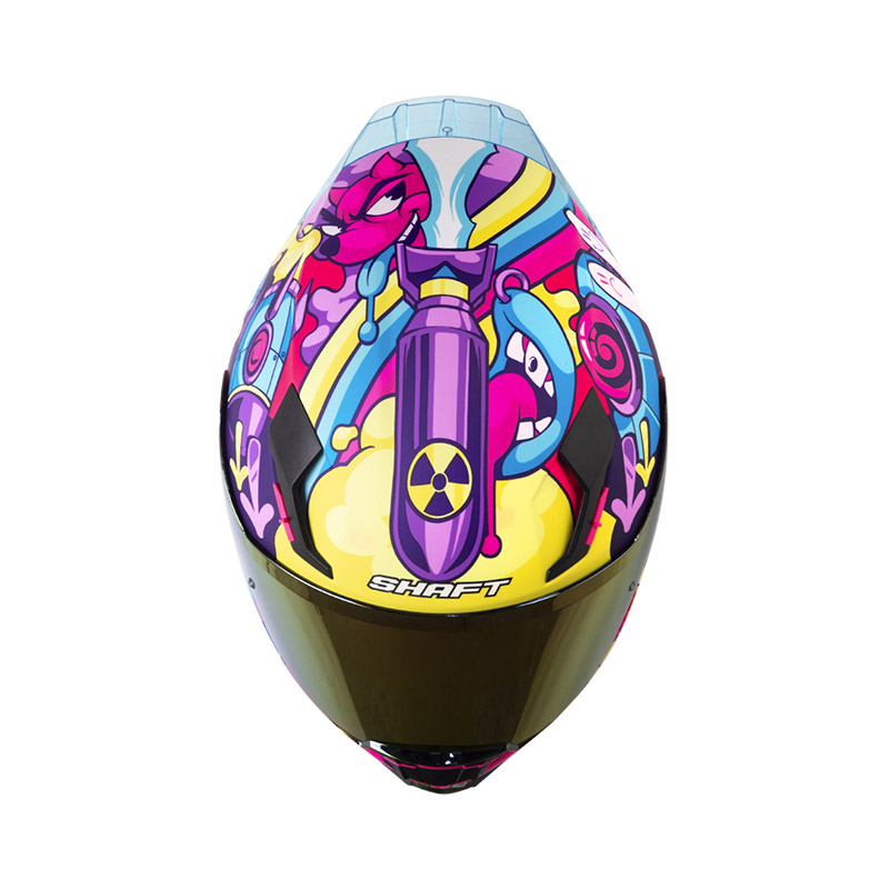 CASCO INTEGRAL SHAFT 562 R DREAMS FUCSIA AZUL MATE