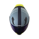 CASCO INTEGRAL SHAFT 562 R KANG AZUL OSCURO AMARILLO MATE
