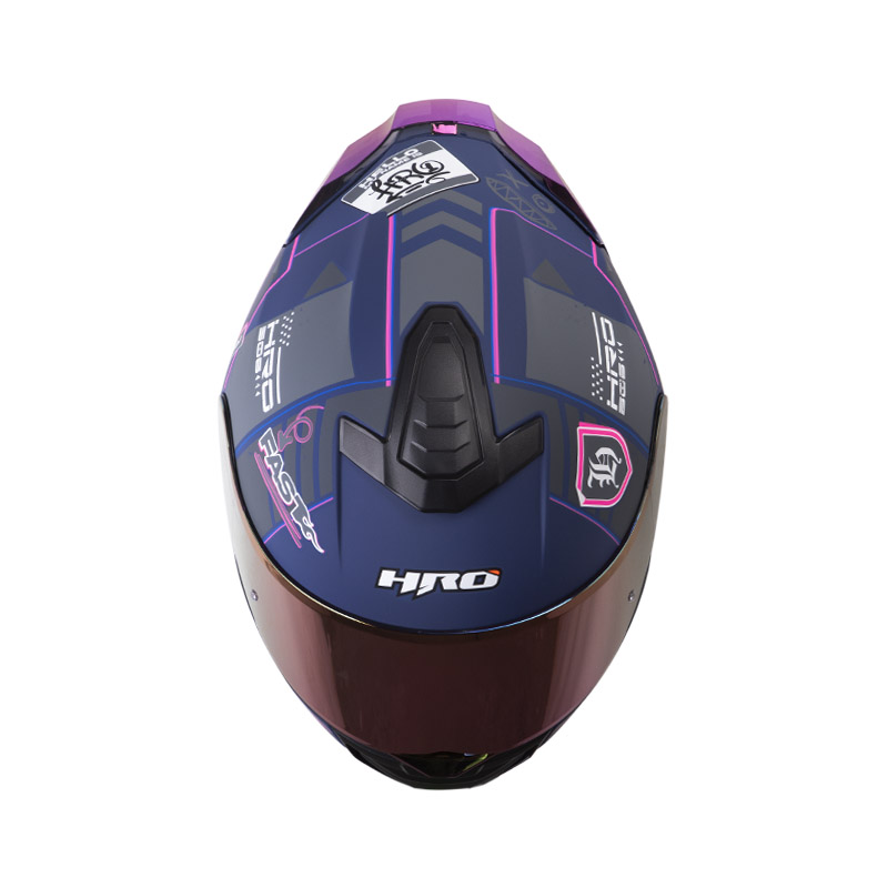 CASCO INTEGRAL HRO 506SP CITAK AZUL OSCURO FUCSIA MATE