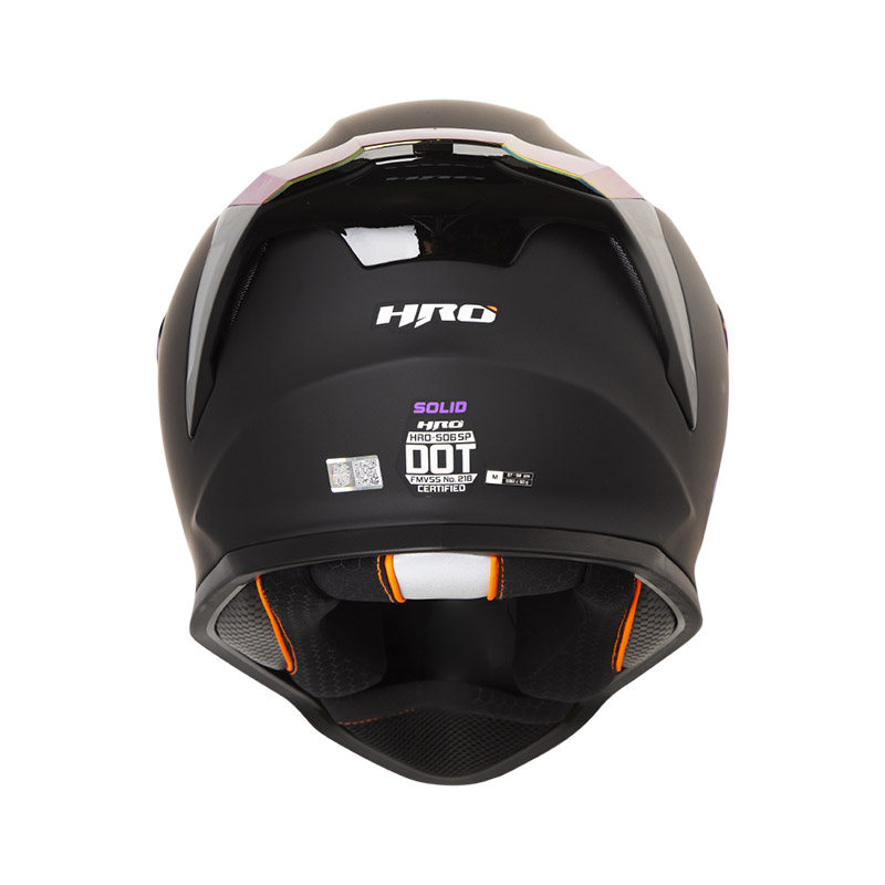 CASCO INTEGRAL HRO 506SP SOLID NEGRO MORADO MATE