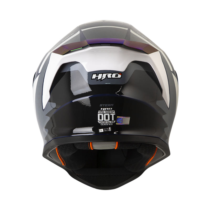 CASCO INTEGRAL HRO 506SP STEAM BLANCO GRIS BRILLO 