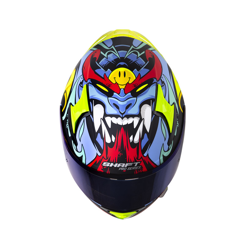 CASCO INTEGRAL SHAFT PRO 612 INSIDE SOUL AZUL ROJO MATE