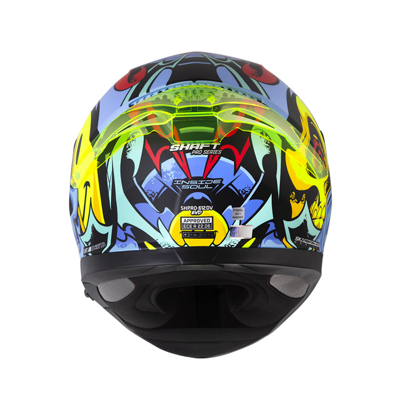 CASCO INTEGRAL SHAFT PRO 612 INSIDE SOUL AZUL ROJO MATE
