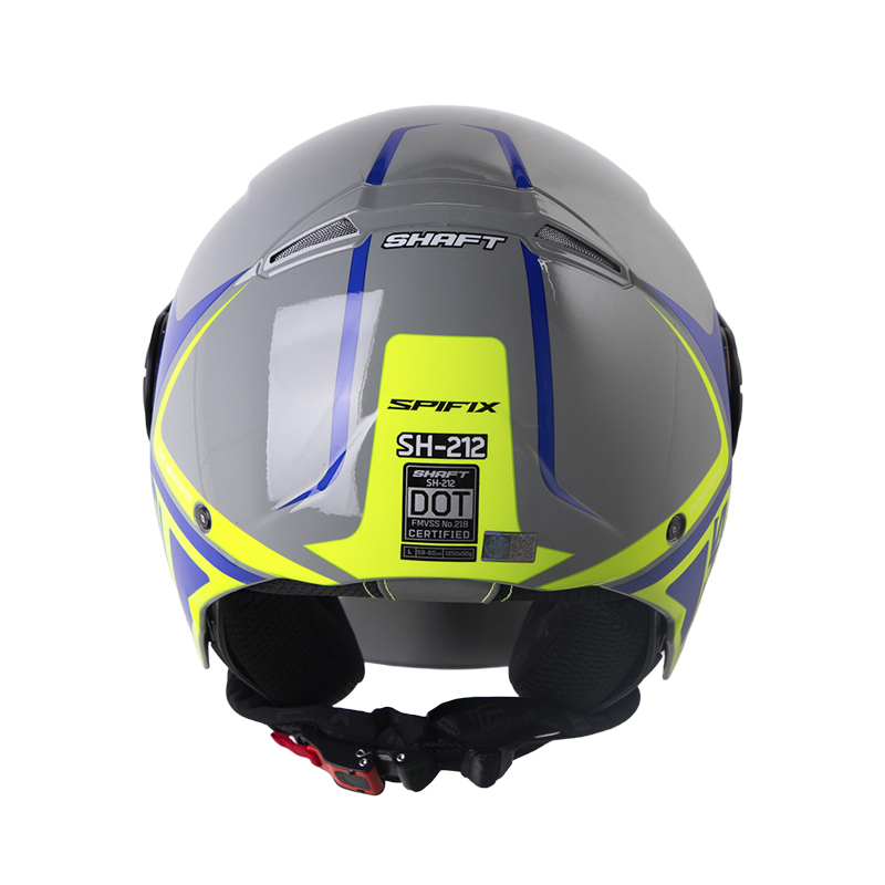CASCO ABIERTO SHAFT 212 SPIFIX GRIS AZUL BRILLO