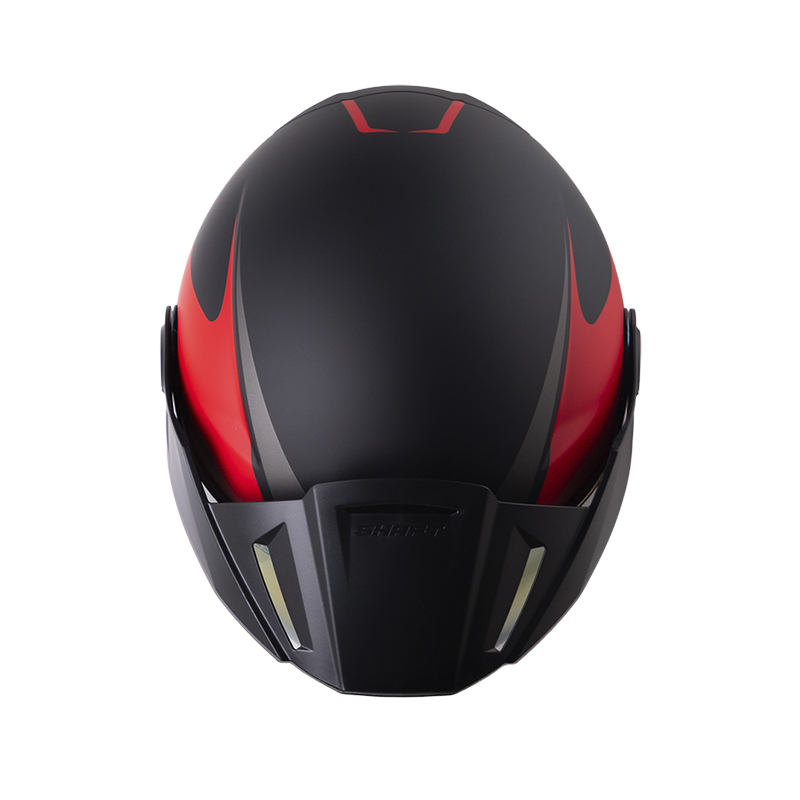 CASCO ABIERTO SHAFT 212 SPIFIX NEGRO ROJO MATE