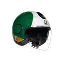 CASCO ABIERTO AGV ETERES AGO 1 VERDE BLANCO ROJO BRILLO