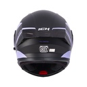CASCO ABATIBLE ICH 3120 DOBLE VISOR MIXAMO NEGRO MORADO VISOR TRANSPARENTE