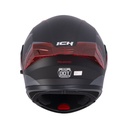 CASCO ABATIBLE ICH 3120 DOBLE VISOR MIXAMO NEGRO ROJO MATE VISOR NEGRO