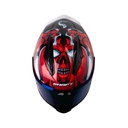 CASCO INTEGRAL SHAFT 596SP TIAMAT NEGRO ROJO BRILLO