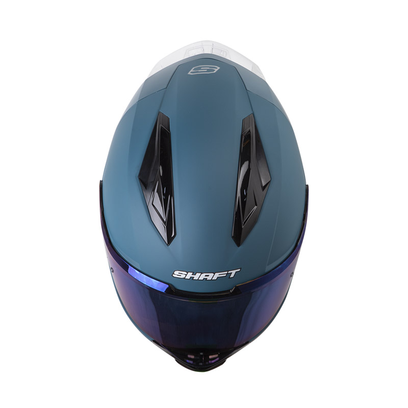 CASCO INTEGRAL SHAFT 596SP SOLID AZUL OSCURO SILVER MATE