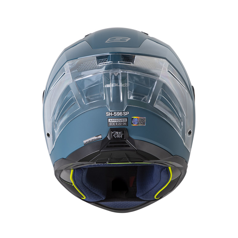 CASCO INTEGRAL SHAFT 596SP SOLID AZUL OSCURO SILVER MATE
