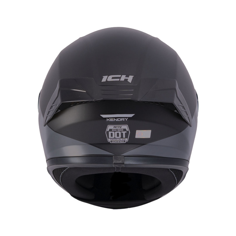 CASCO INTEGRAL ICH 503 KENDRY NEGRO BLANCO MATE VISOR NEGRO