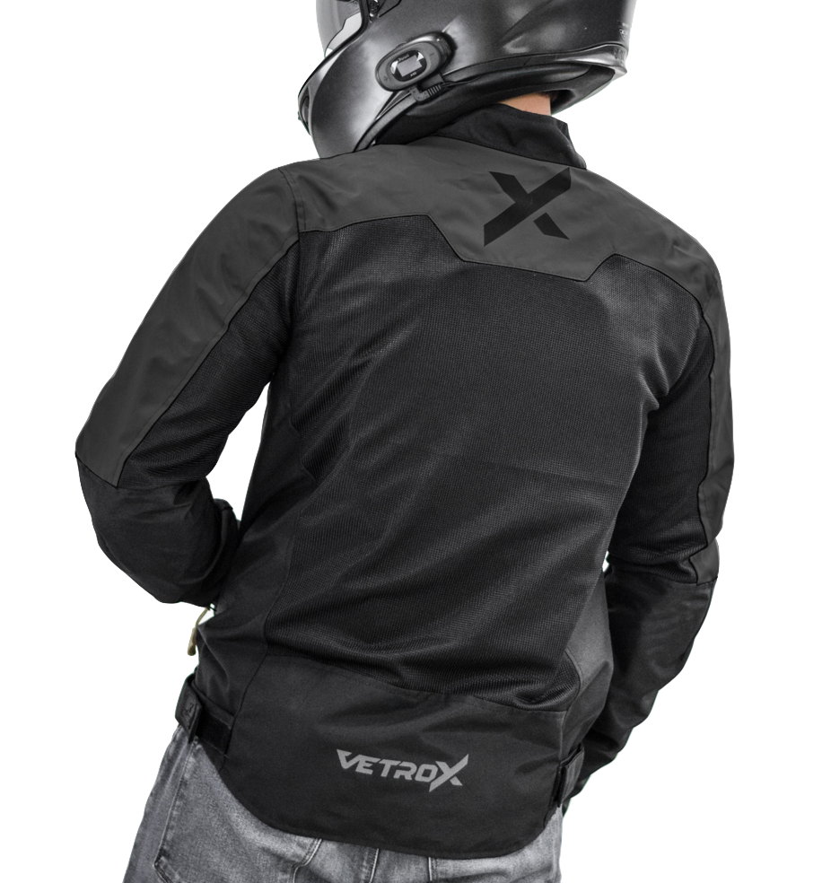 CHAQUETA CON PROTECCION VETROX STREET VERANO NEGRO CABALLERO
