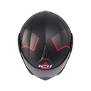 CASCO ABATIBLE ICH 3110 DOBLE VISOR SOUL NEGRO ROJO MATE VISOR NEGRO