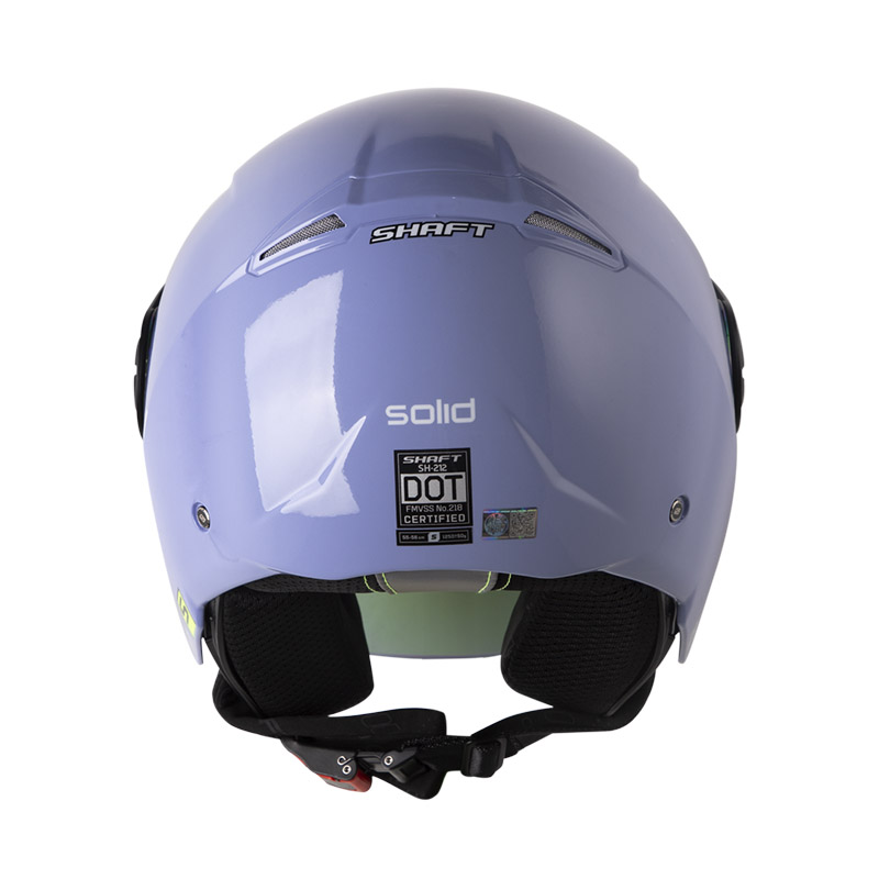 CASCO ABIERTO SHAFT 212 SOLID MORADO CLARO BLANCO BRILLO