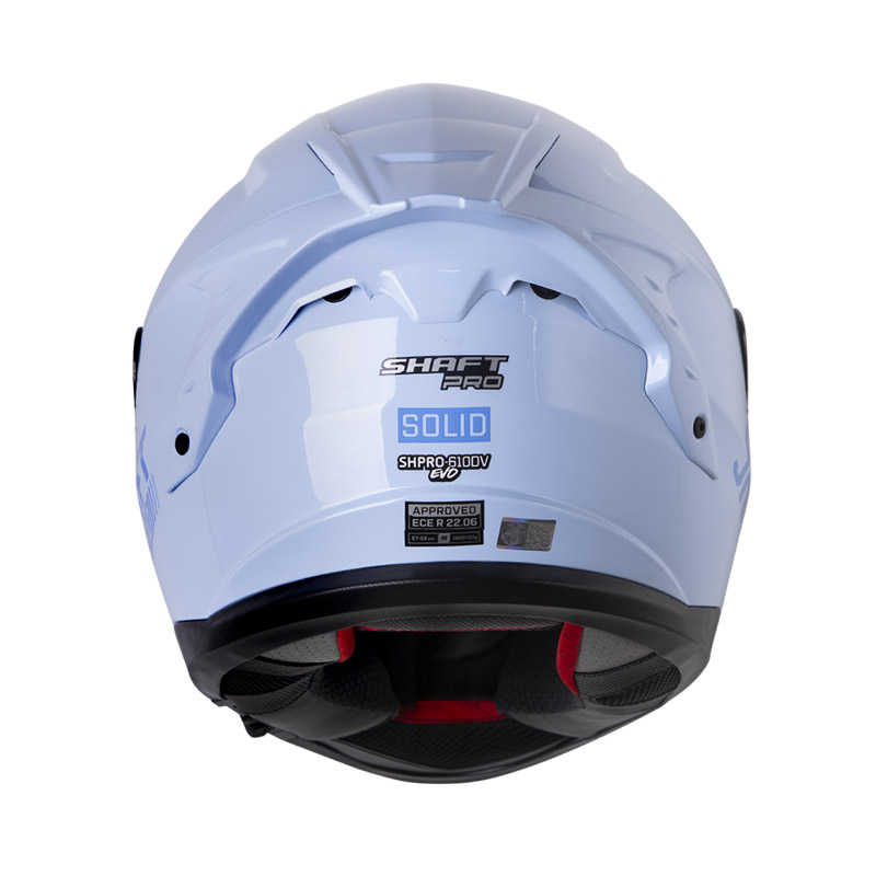 CASCO INTEGRAL SHAFT PRO 610 EVO DOBLE VISOR SOLID AZUL CLARO AZUL