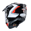 CASCO MULTIPROPOSITO CABERG TANAMI SCRAM NEGRO ROJO BLANCO BRILLO