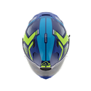 CASCO INTEGRAL X-WAY ASERBIS GRAPHIC AZUL AMARILLO