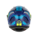 CASCO INTEGRAL X-WAY ASERBIS GRAPHIC AZUL AMARILLO