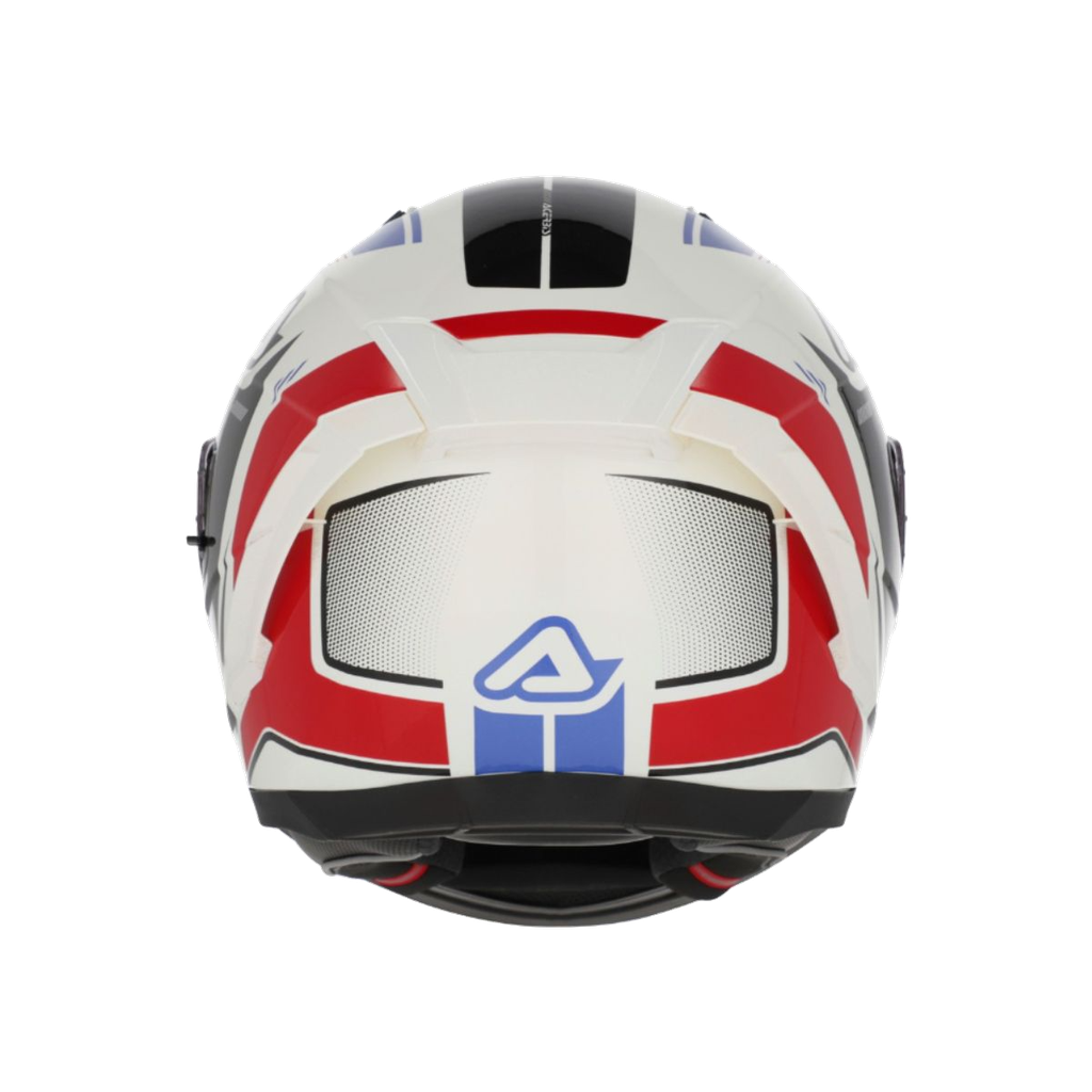 CASCO INTEGRAL X-WAY ASERBIS GRAPHIC BLANCO AZUL