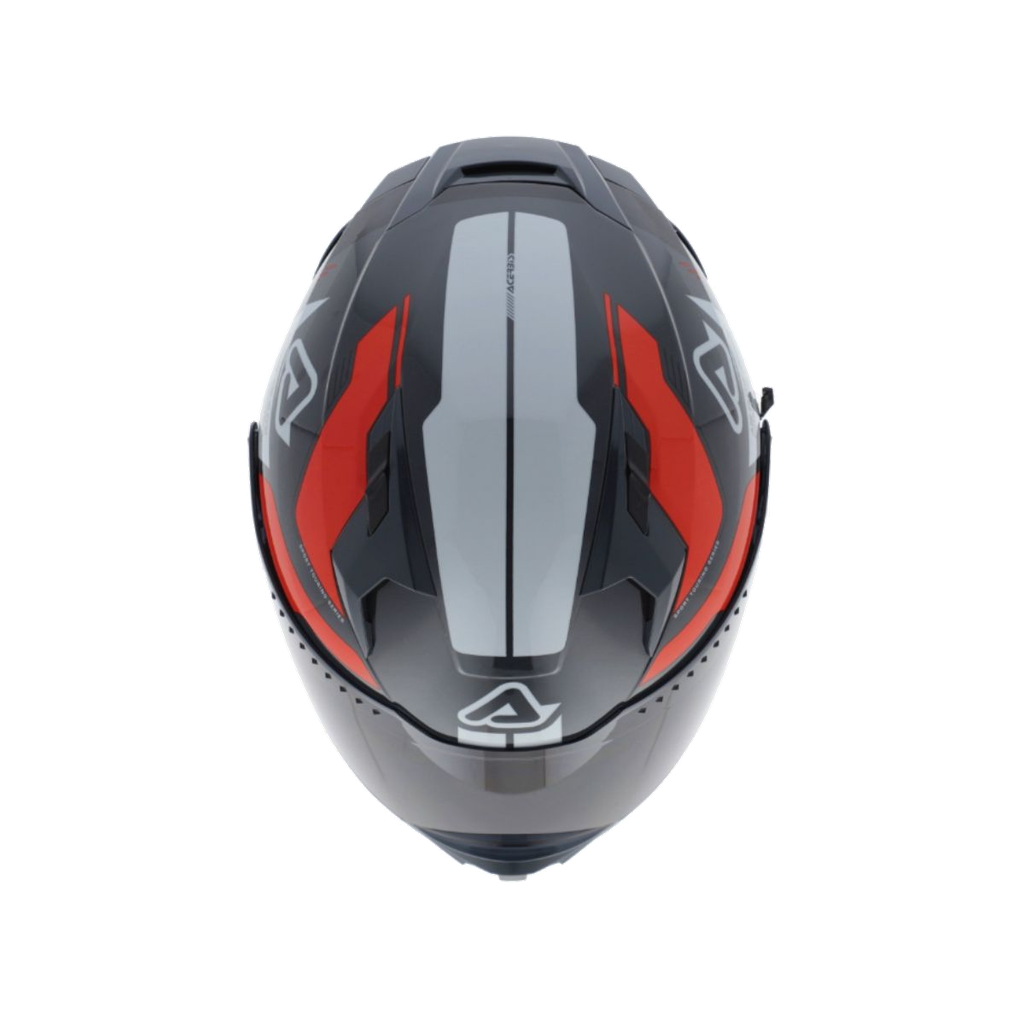 CASCO INTEGRAL X-WAY ASERBIS GRAPHIC NARANJA GRIS BRILLO