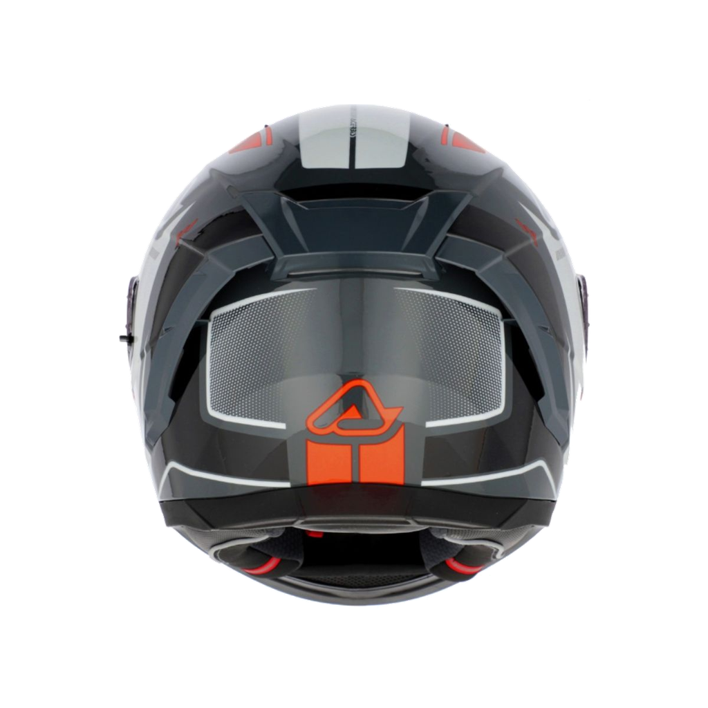CASCO INTEGRAL X-WAY ASERBIS GRAPHIC NARANJA GRIS BRILLO