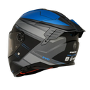 CASCO INTEGRAL SPARTAN DOBLE VISOR HAWK EVO DARKJS GRIS NEGRO AZUL