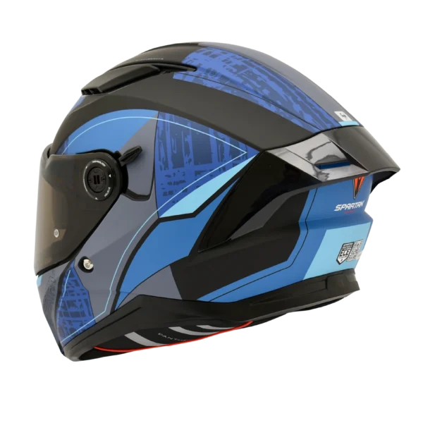 CASCO INTEGRAL SPARTAN DOBLE VISOR PANTHER DETROIT AZUL