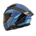 CASCO INTEGRAL SPARTAN DOBLE VISOR PANTHER DETROIT AZUL