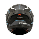 CASCO INTEGRAL SPARTAN DOBLE VISOR PANTHER RAPTOR NEGRO AZUL