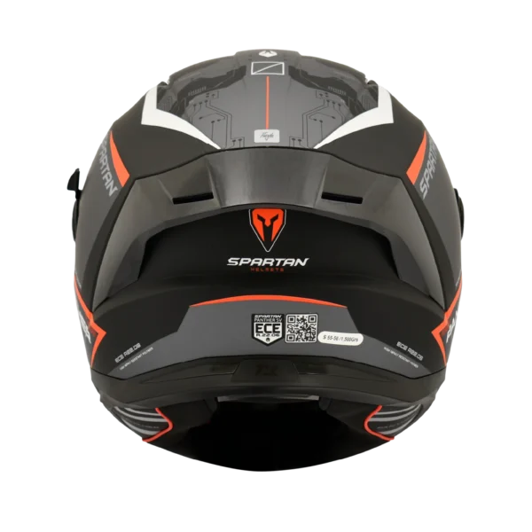 CASCO INTEGRAL SPARTAN DOBLE VISOR PANTHER RAPTOR NEGRO ROJO