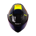 CASCO ABATIBLE SHAFT 3820SP SEVEN AZUL OSCURO NARANJA BRILLO