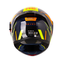 CASCO ABATIBLE SHAFT 3820SP SEVEN AZUL OSCURO NARANJA BRILLO