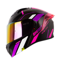 CASCO ABATIBLE SHAFT 3820SP SEVEN GRIS OSCURO MORADO BRILLO