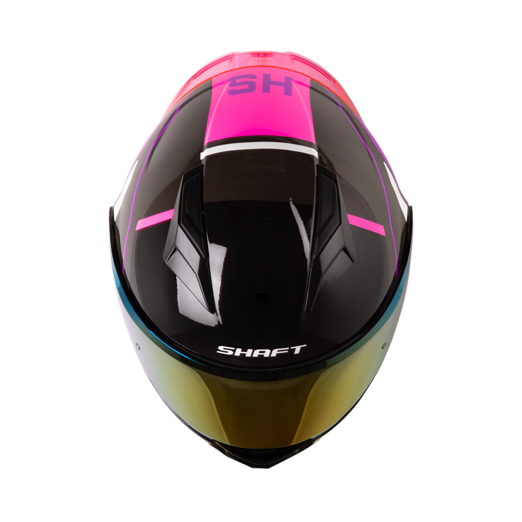 CASCO ABATIBLE SHAFT 3820SP SEVEN GRIS OSCURO MORADO BRILLO