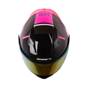 CASCO ABATIBLE SHAFT 3820SP SEVEN GRIS OSCURO MORADO BRILLO