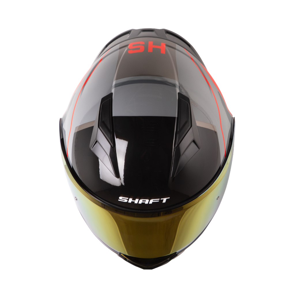 CASCO ABATIBLE SHAFT 3820SP SEVEN GRIS OSCURO ROJO BRILLO