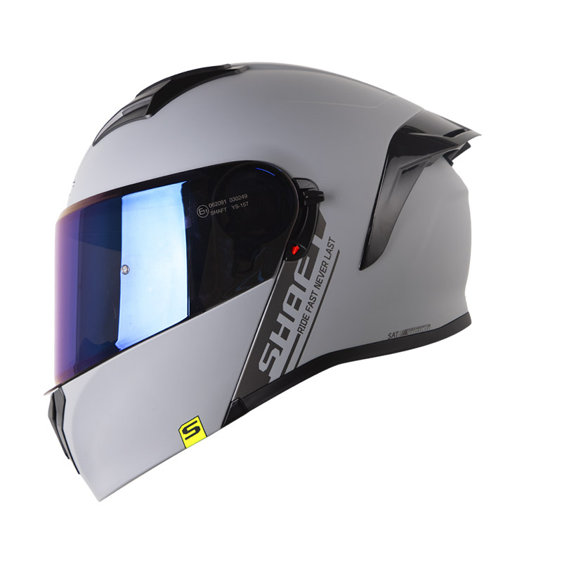 CASCO ABATIBLE SHAFT 3820SP SOLID GRIS GRIS OSCURO MATE
