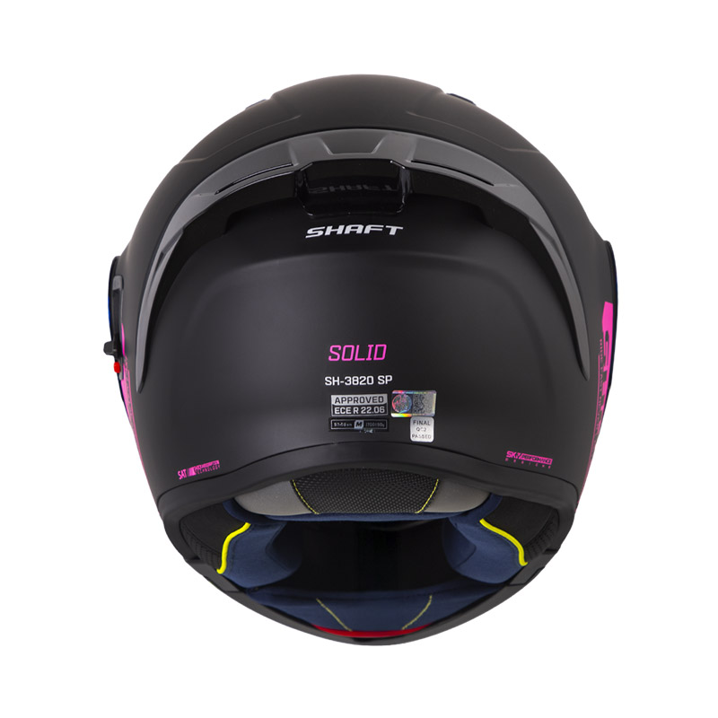 CASCO ABATIBLE SHAFT 3820SP SOLID NEGRO FUCSIA MATE