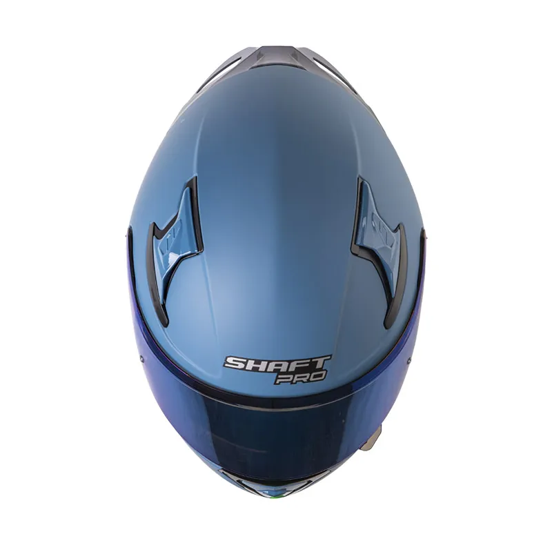 CASCO INTEGRAL SHAFT PRO 612 DOBLE VISOR SOLID AZUL GRIS MATE
