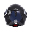 CASCO ABATIBLE ICH 3110 DOBLE VISOR XPACER NEGRO AZUL OSCURO VISOR SILVER