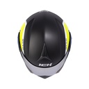 CASCO ABATIBLE ICH 3110 DOBLE VISOR XPACER NEGRO AMARILLO MATE VISOR SILVER