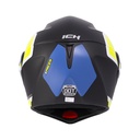 CASCO ABATIBLE ICH 3110 DOBLE VISOR XPACER NEGRO AMARILLO MATE VISOR SILVER