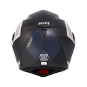 CASCO ABATIBLE ICH 3110 DOBLE VISOR XPACER NEGRO ARENA MATE VISOR DORADO
